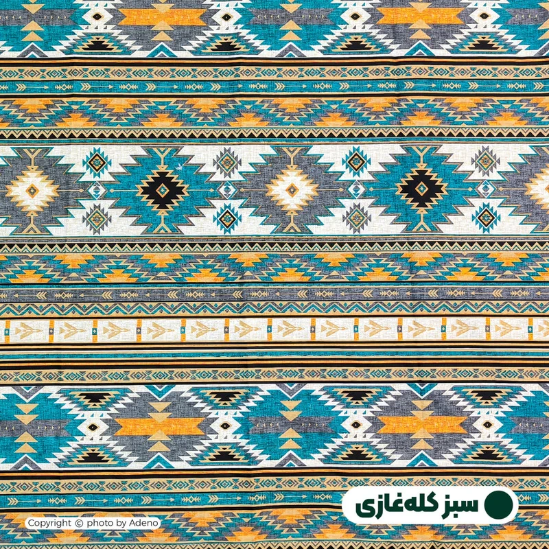 روکش لحاف مایکروفایبر آدنو مدل قشقایی کد CH156 دو نفره سایز 240x220 سانتی‌متر