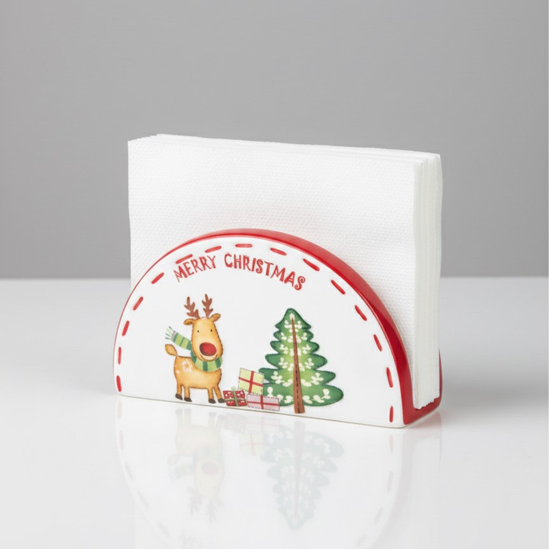 نگهدارنده دستمال کاغذی طرح کریسمس مدل Santa کد 110