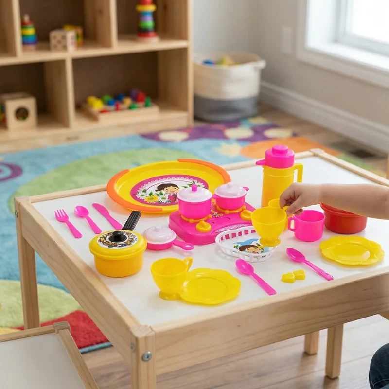 ست اسباب بازی آشپزخانه مدل سبدی کد KID 020