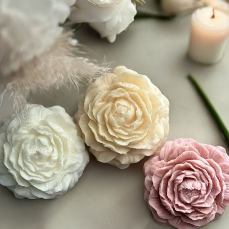 شمع مدل گل آلاله بسته 5 عددی