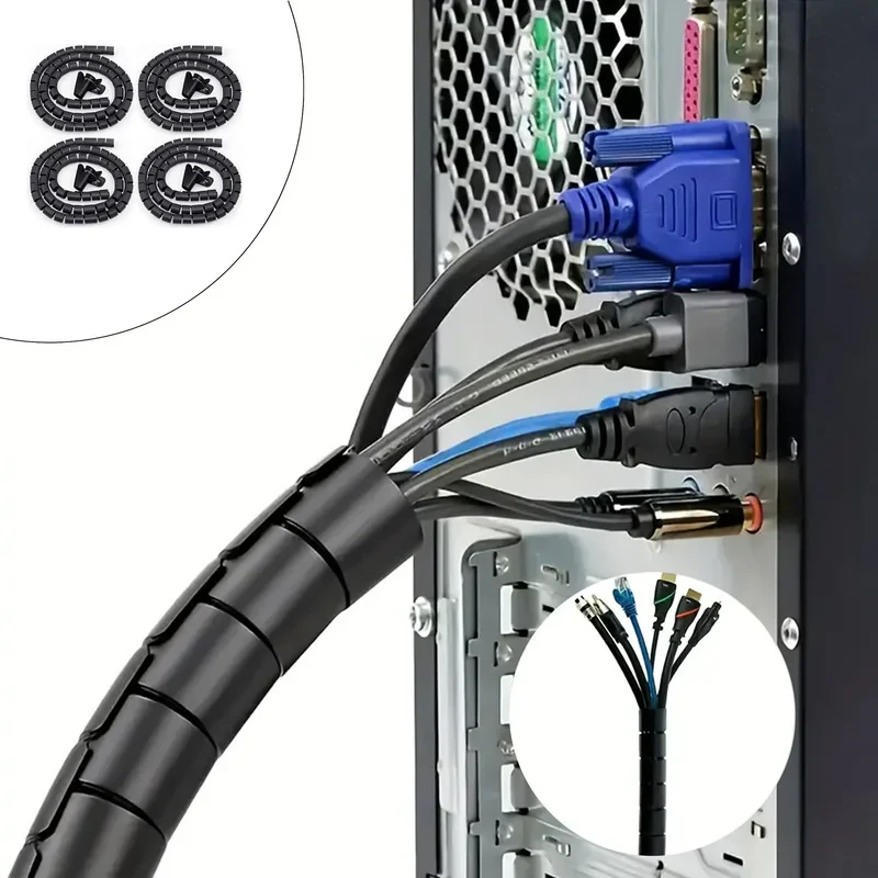 نظم دهنده سیم و کابل سیم جم مدل Cable Organizer بسته 4 عددی