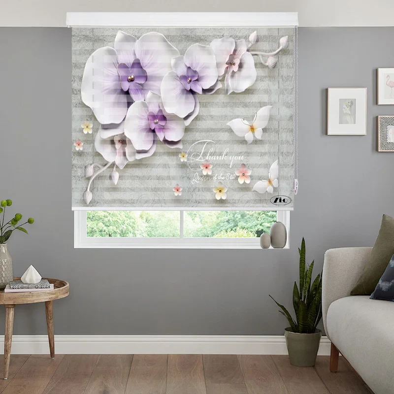 پرده زبرا زیو مدل 3D-1100 سایز 100x150 سانتی متر