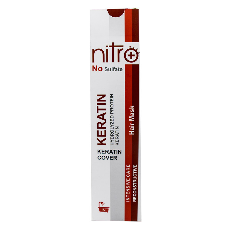 ماسک مو نیترو پلاس مدل KERATIN حجم 500 میلی لیتر