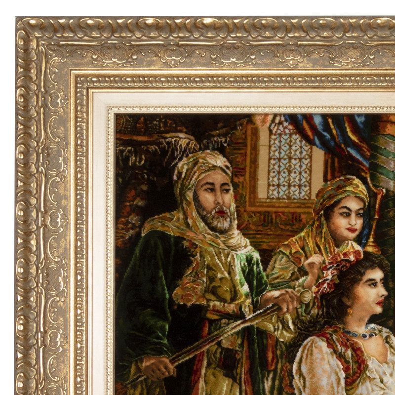 تابلو فرش دستباف سی پرشیا طرح پارچه فروش کد 903989