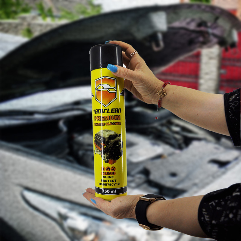 اسپری فوم موتور شوی تام کلین مدل TC-DE750Y12 حجم 750 میلی لیتر
