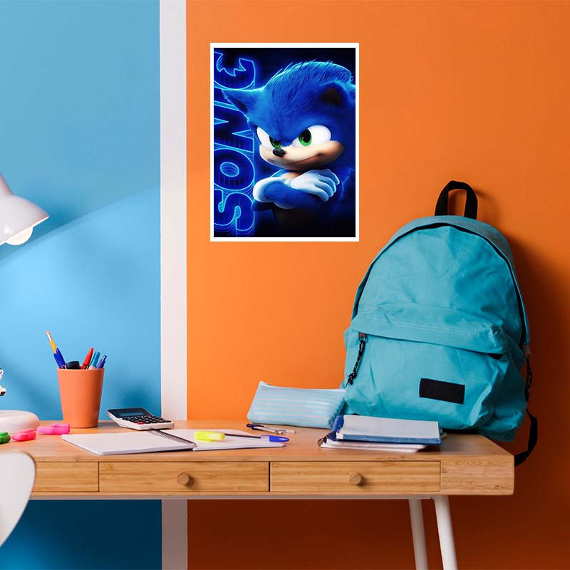 پوستر کارنيکا طرح سونیک Sonic کد 52387 مجموعه 8 عددی