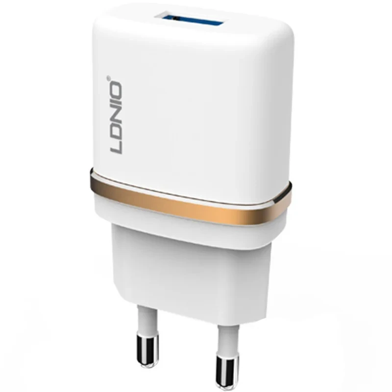 شارژر دیواری الدینیو مدل DL-AC50 همراه با کابل microUSB