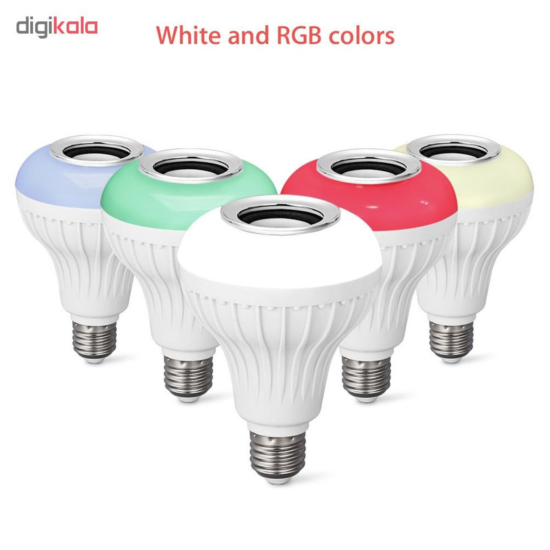 لامپ و اسپیکر بلوتوث هوشمند کد Smart LED Music Bulb