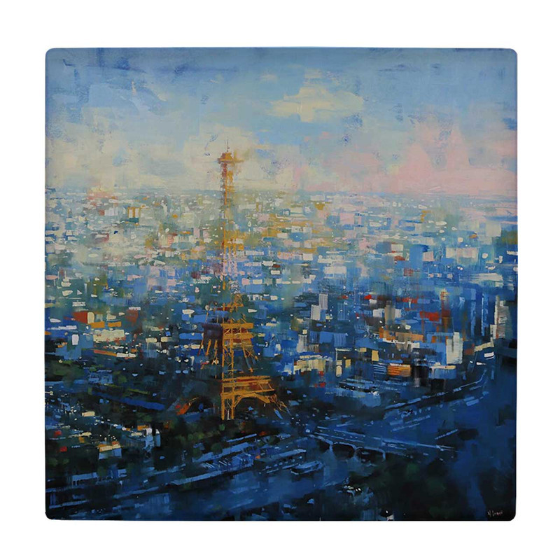 زیر لیوانی طرح نقاشی پاریس کد    3414906_1019