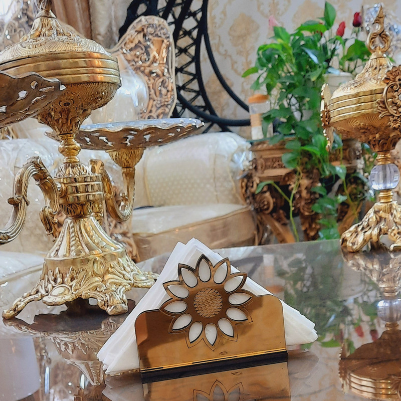 جای دستمال کاغذی تیکما مدل آفتابگردان کد KIT D3C بسته 2 عددی