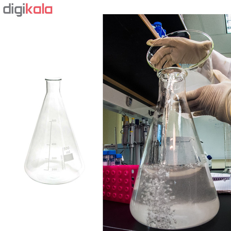 ارلن آزمایشگاه مدل Erlenmeyer ظرفیت 500 میلی لیتر