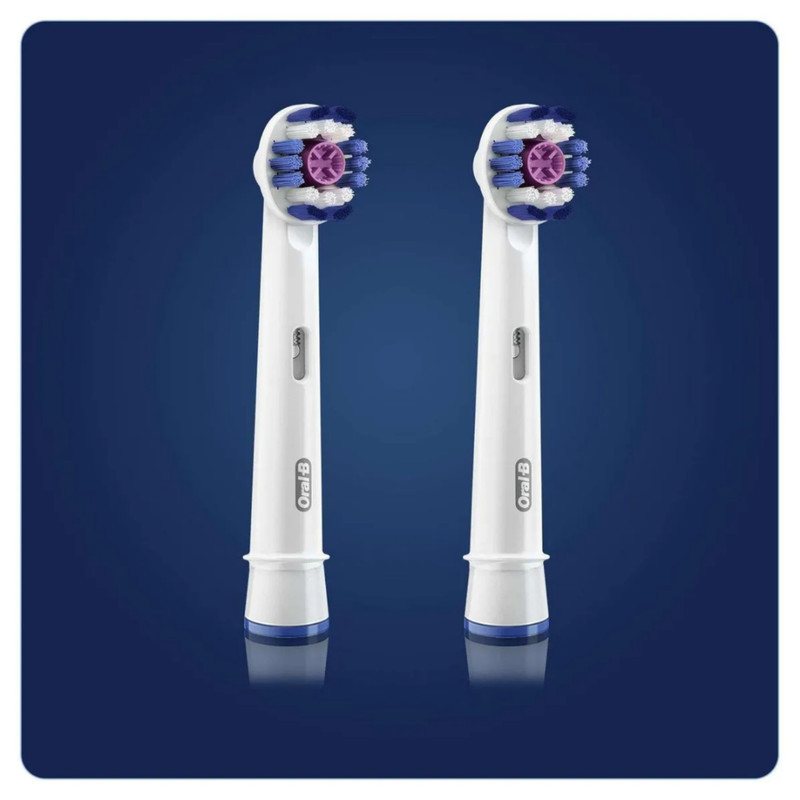 سری یدک مسواک برقی اورال-بی مدل 3D White بسته 2 عددی
