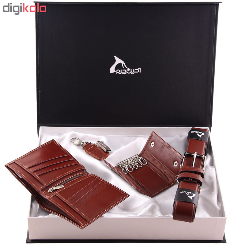 ست هدیه مردانه چرم بارز کد DS54