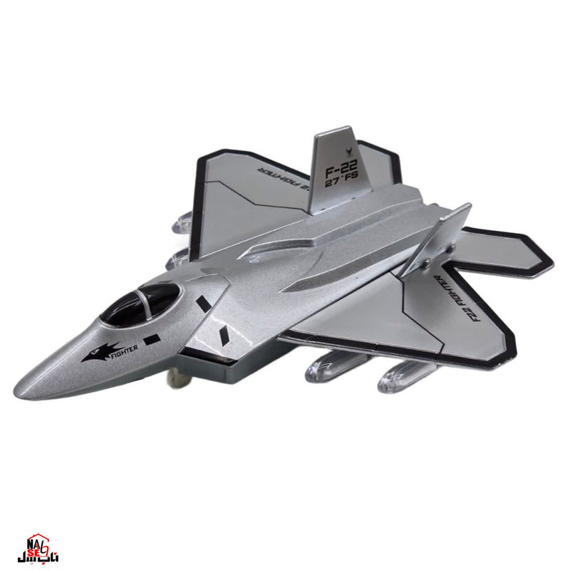 ماکت هواپیما ناب سل مدل جت جنگنده موزیکال چراغدار  F-22FIGHTER 27-FS کدNAAB001