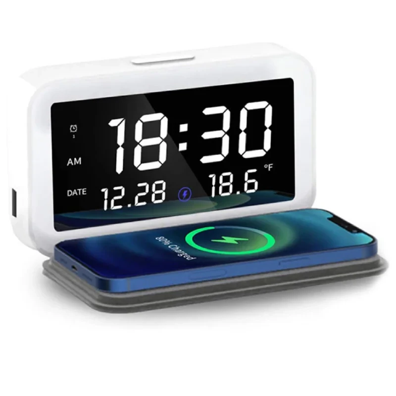 داک شارژر بی سیم مدل SuperClock 6 in 1