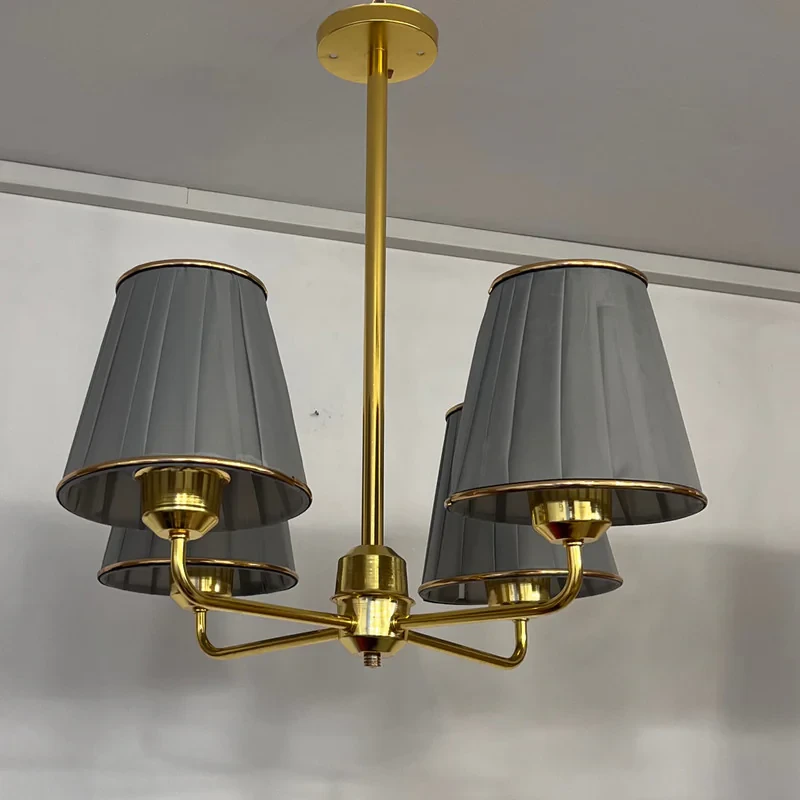 لوستر 4 شعله نورهام مدل کاج GLD