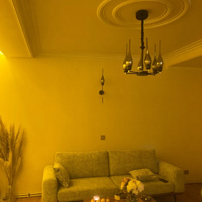 لوستر 6 شعله نورهام مدل 6TIZ
