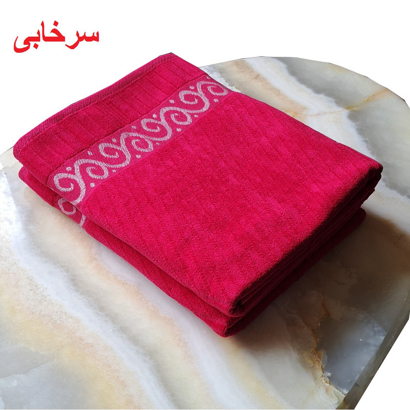 حوله حمام هنرمند طرح پانیما کد SL-1405 سایز 100x150 سانتی متر