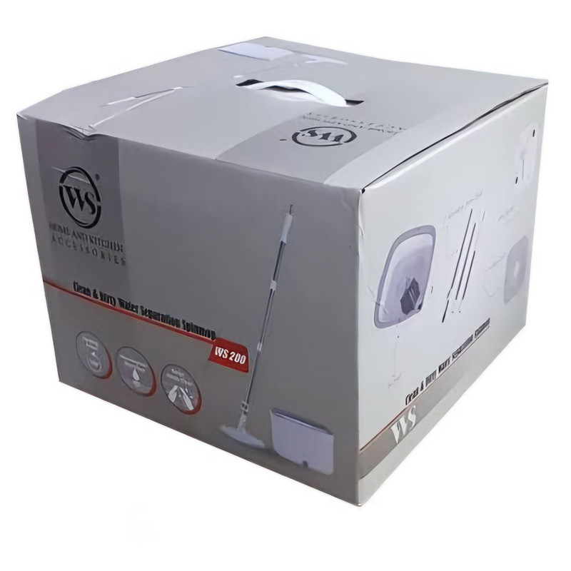 ست سطل و زمین شوی دبلیو اِس مدل دو مخزن چرخشی کد HS200