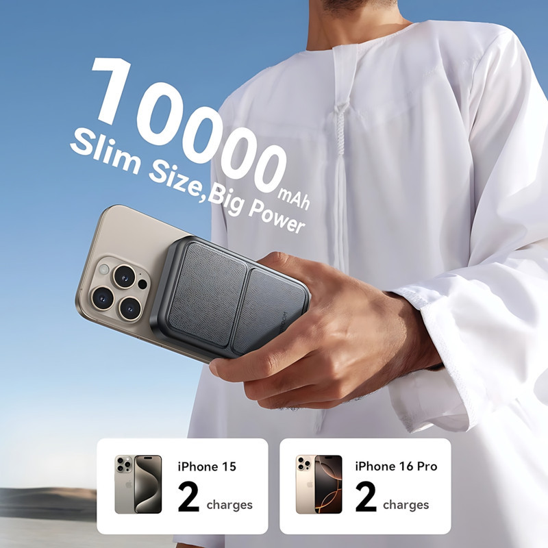 پاوربانک جوی روم مدل JR-PBM11 ظرفیت 10000 میلی آمپرساعت