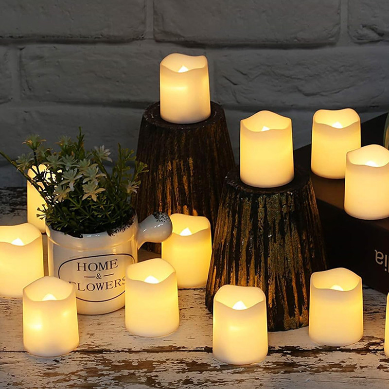 شمع ال ای دی مدل کلاسیک مجموعه 12 عددی