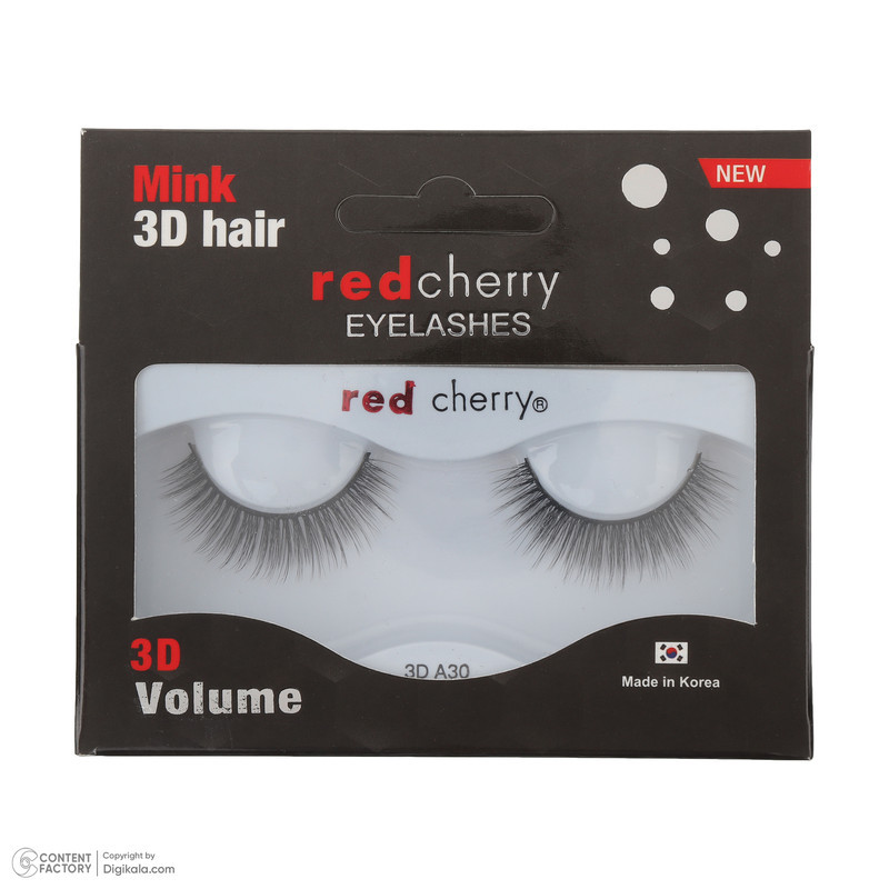 مژه مصنوعی سه‌بعدی رد چری مدل Mink 3D A30