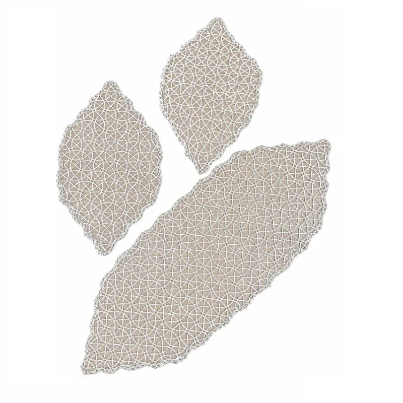 ست رومیزی و رانر 3 تکه مدل R3018O