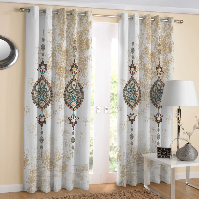پرده مدل هازان چاپی کد 3141 سایز 280x140 سانتی متر