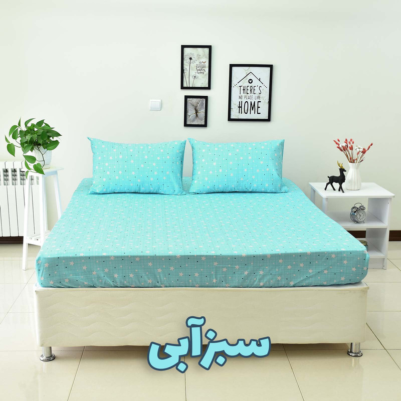 سرویس ملحفه بومرنگ مدل Aseman-160 دونفره 3 تکه