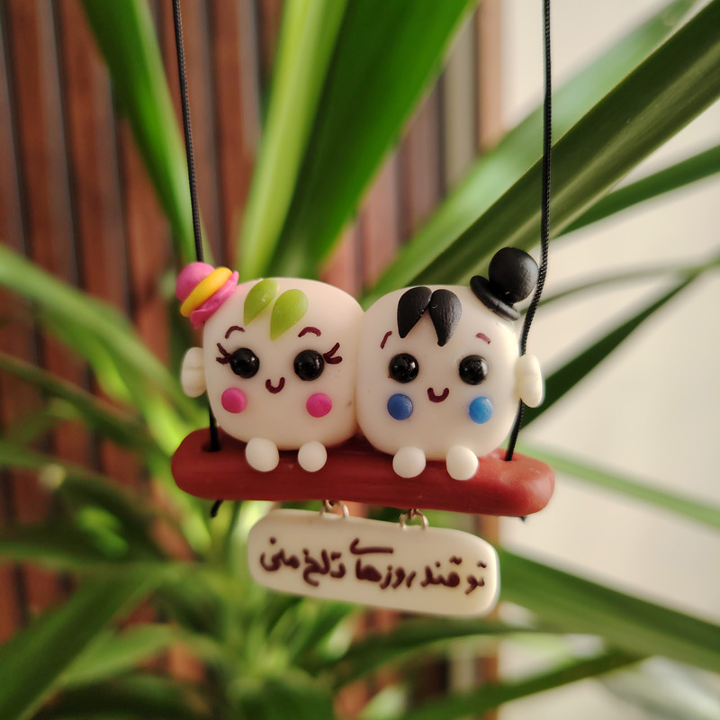 آویز خودرو مدل قندو دوتایی شب نما