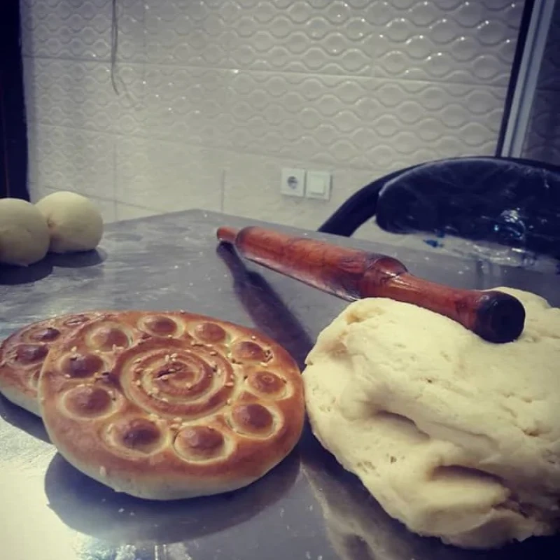 قالب شیرینی لوازم قنادی پسته طرح کلوچه فومن مدل PST139