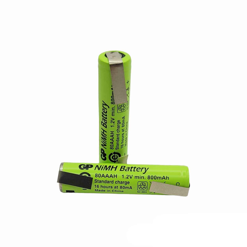باتری نیم قلمی قابل شارژ جی پی مدل GP-800mAh بسته دو عددی