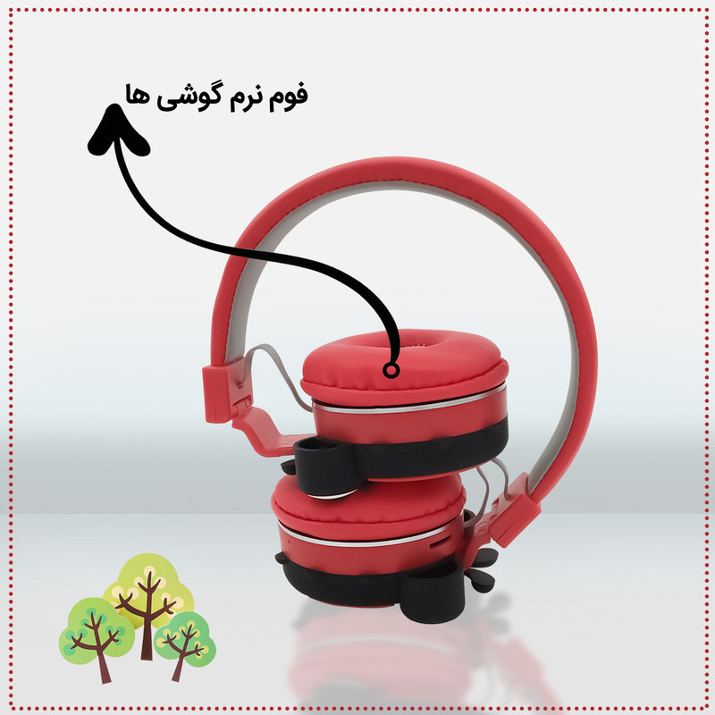 هدفون بلوتوثی مدل AH-806F  طرح کفشدوزک