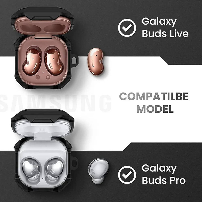 کاور اپیکوی مدل EggShell Airbag مناسب برای کیس هدفون سامسونگ Galaxy Buds Pro  2 Pro  2 به همراه آویز
