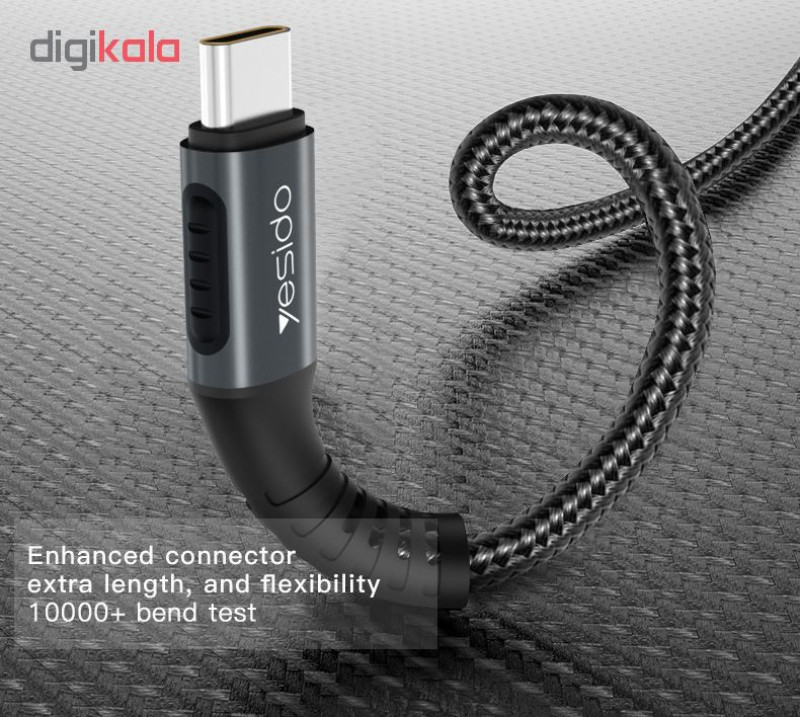 کابل تبدیل USB به USB-C یسیدو مدل Ca36 طول 1.2 متر
