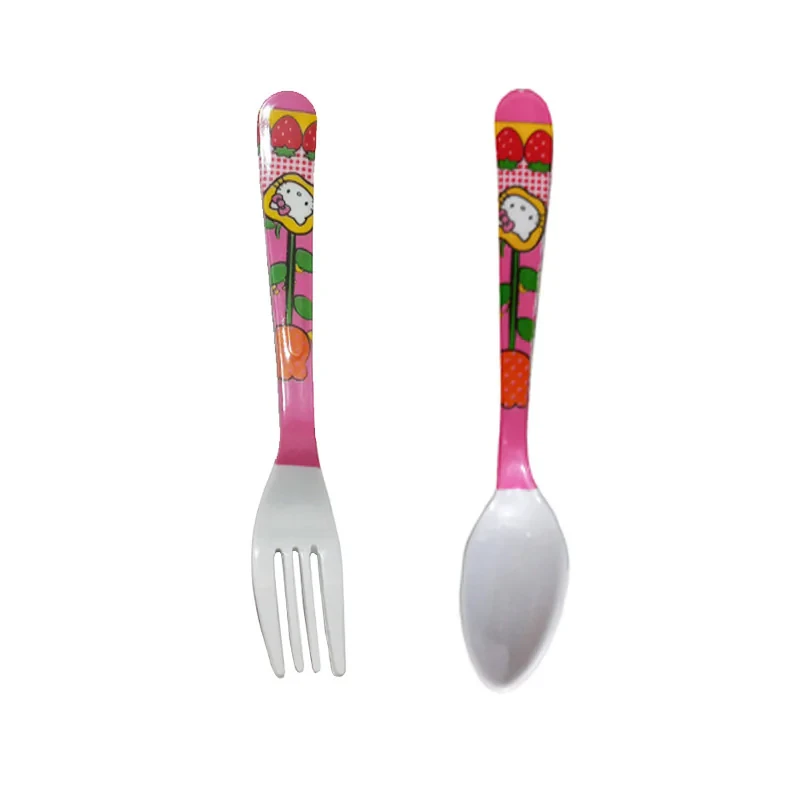 سرویس غذا خوری 5 پارچه کودک طرح کیتی کد Rbay05