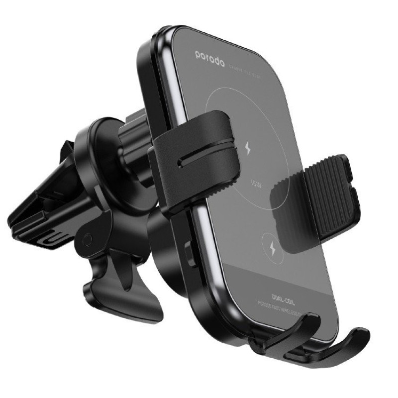 پایه نگهدارنده و شارژر بی سیم گوشی موبایل پرودو مدل wireless charger car mount