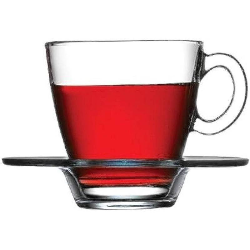 ست فنجان و نعلبکی پاشاباغچه مدلAqua کد 95040 -بسته 6 عددی