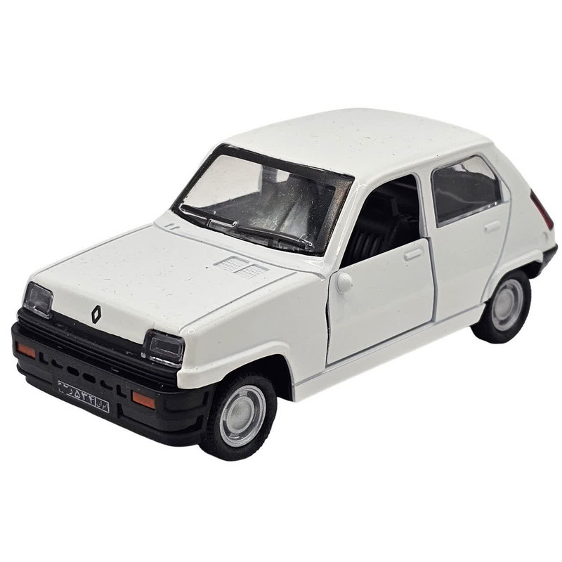 ماکت ماشین ناب سل مدل رنو 5 فلزی عقب کش کد Renault pull back metal car naab005 scale 1:48