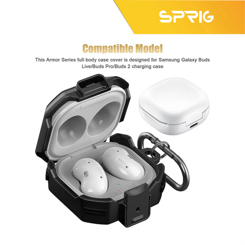 کاور اسپریگ مدل EggShell-SP مناسب برای کیس سامسونگ Galaxy Buds FE