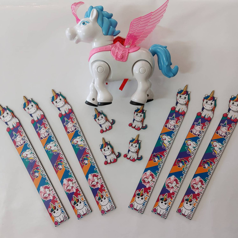 خط کش 20 سانتی طرح اسب تک شاخ کد Unicorn