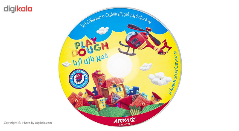 خمیربازی 12 رنگ آریا مدل 1069