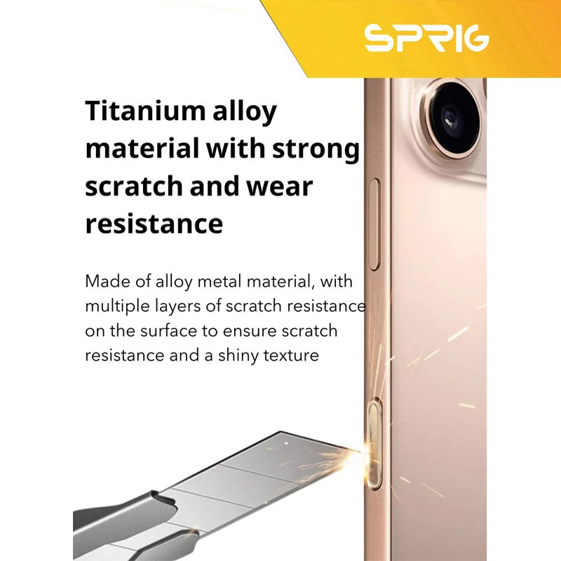 برچسب محافظ دکمه شاتر اسپریگ مدل SPG مناسب برای گوشی موبایل اپل Iphone 17  17 Air  17 Pro  17 Pro max