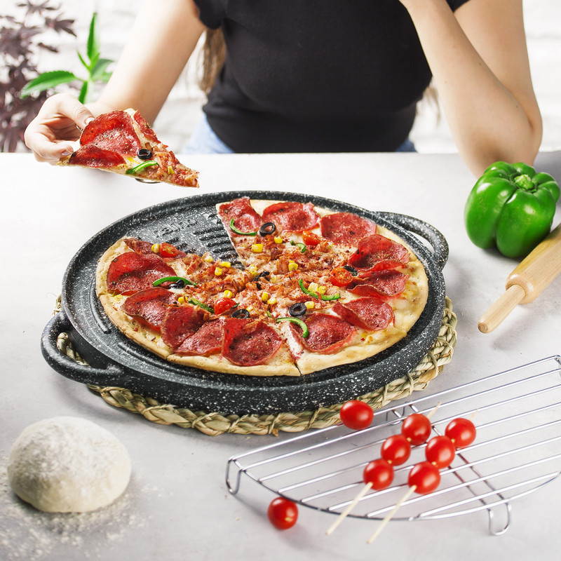 تابه گریل چدن نالینو مدل Daniele سایز 34