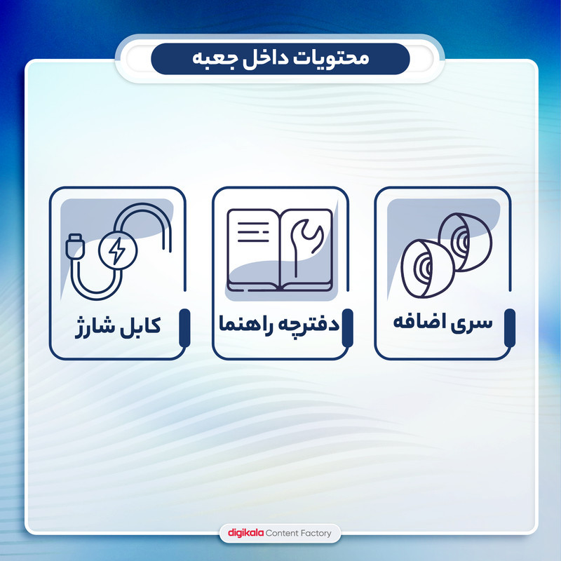 هدفون بلوتوثی مدل M19 بدون قابلیت نویز کنسلینگ، درگاه شارژ USB Type-C، قابلیت استفاده به صورت پاوربانک، دارای نشانگر LED، دارای صفحه نمایش روی محفظه