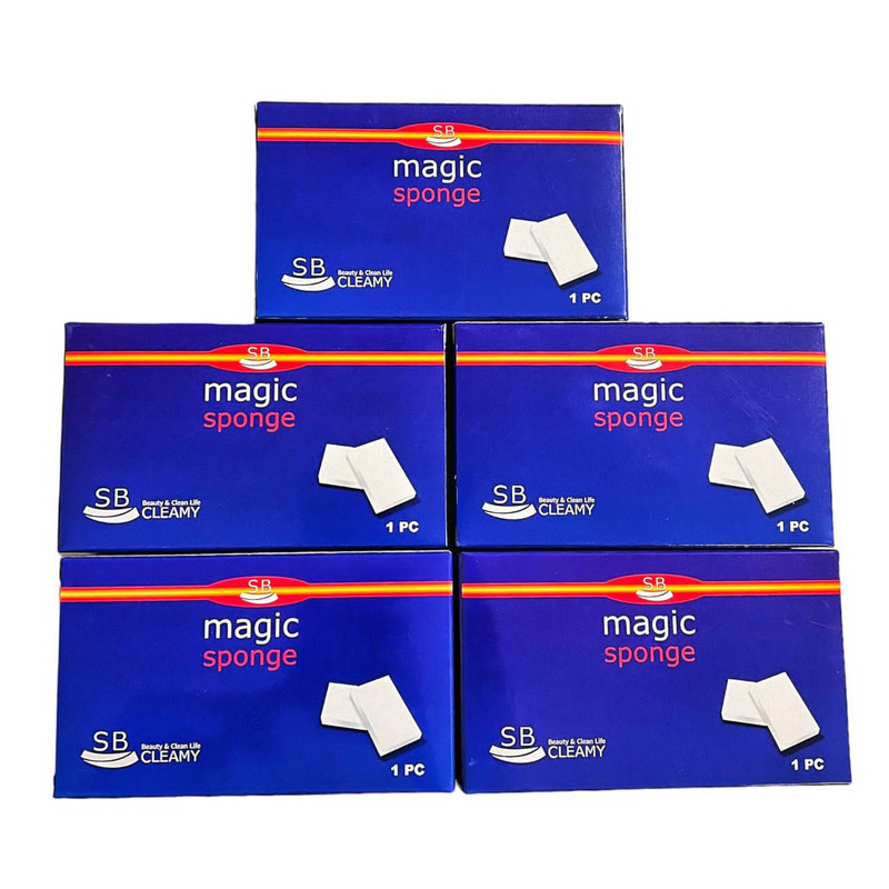 پد نظافت  اس بی مدل magic sponge بسته 5 عددی