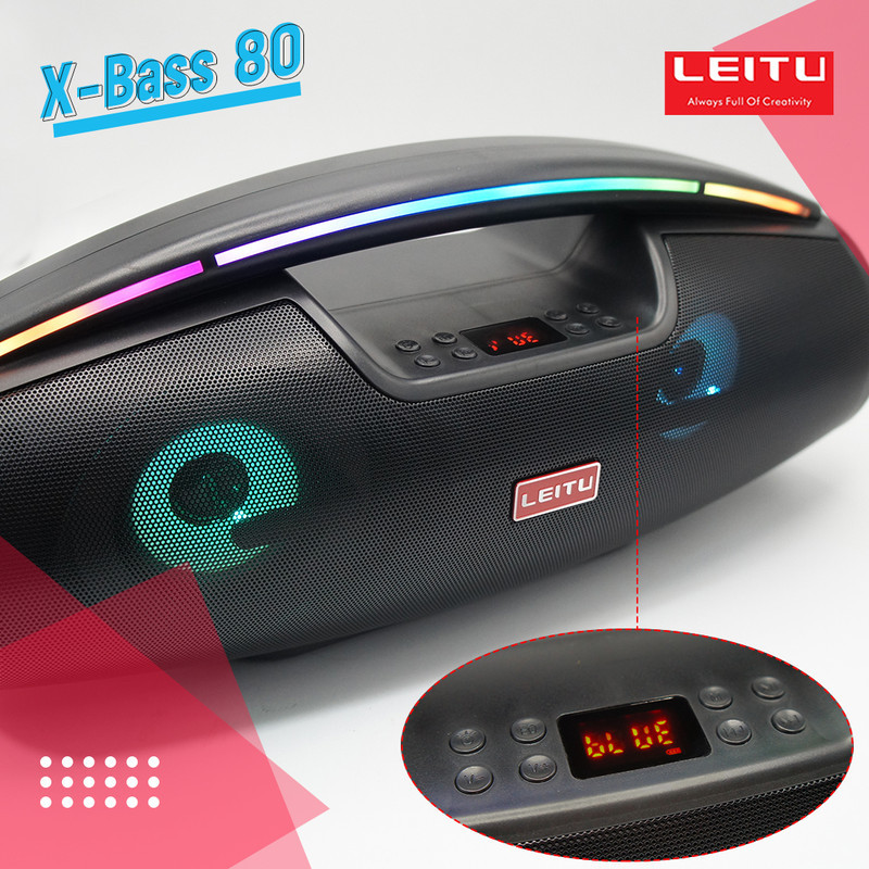 اسپیکر بلوتوثی قابل حمل لیتو مدل X-BASS 80