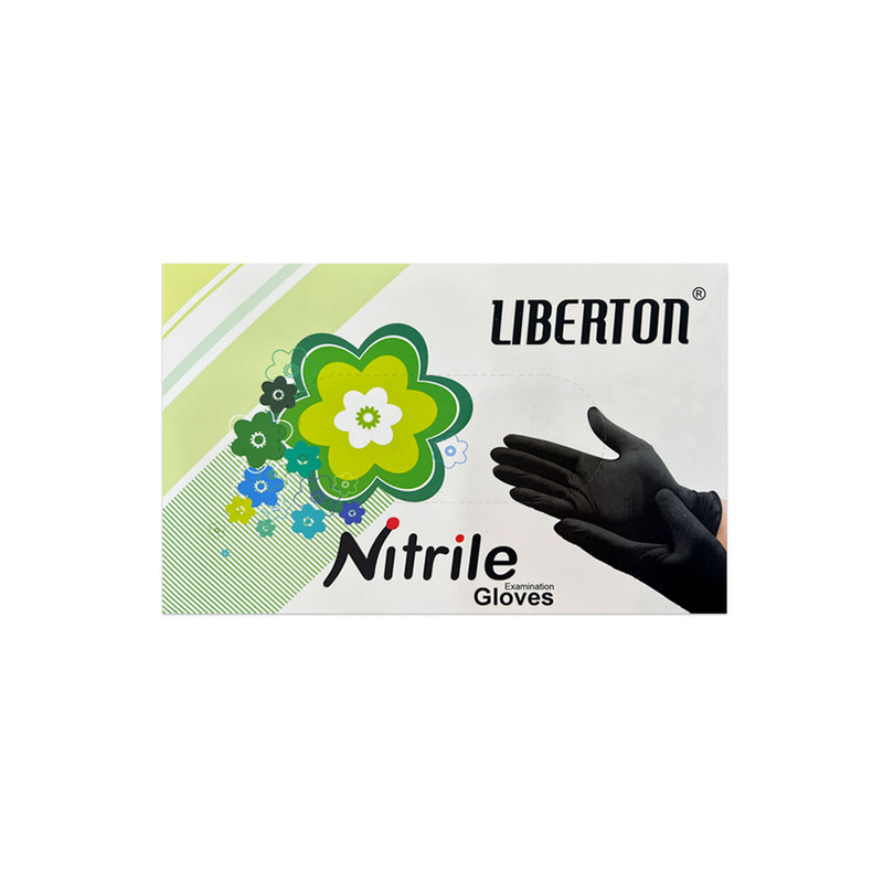 دستکش نیتریل لیبرتون مدل Latex Free سایز M بسته 100 عددی