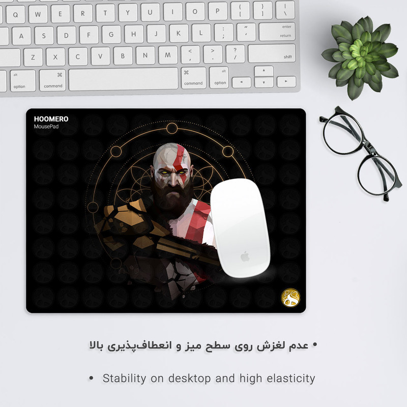 ماوس پد هومرو مدل A4210 طرح بازی خدای جنگ