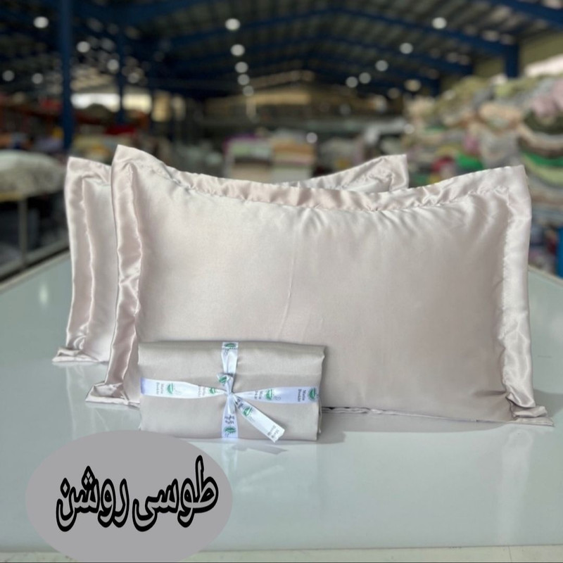 رو بالشی مدل ساتن قابدار سایز 60*80 سانتی متر